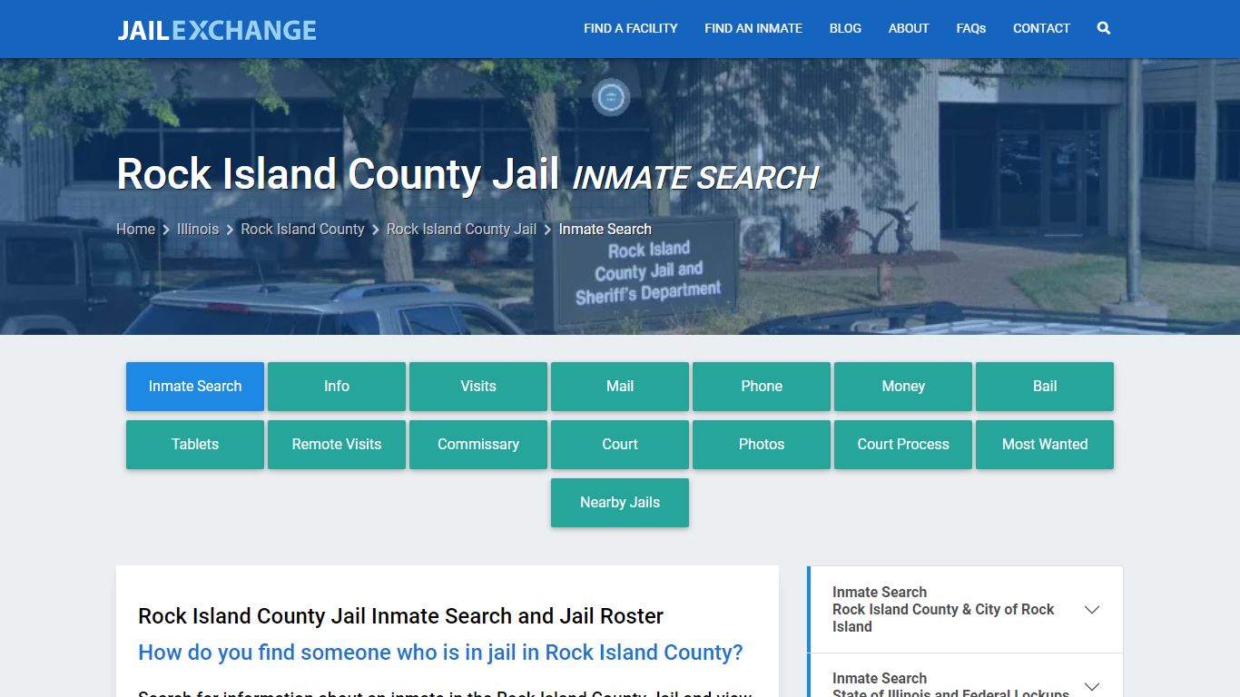 Inmate Search: Roster & Mugshots - Rock Island County Jail, IL