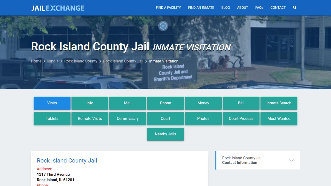 Inmate Visitation - Rock Island County Jail, IL - Jail Exchange