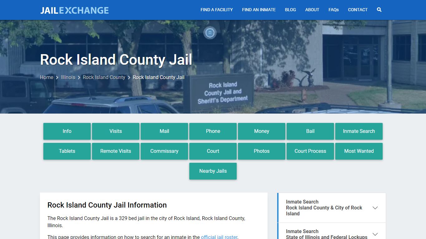 Rock Island County Jail, IL Inmate Search, Information