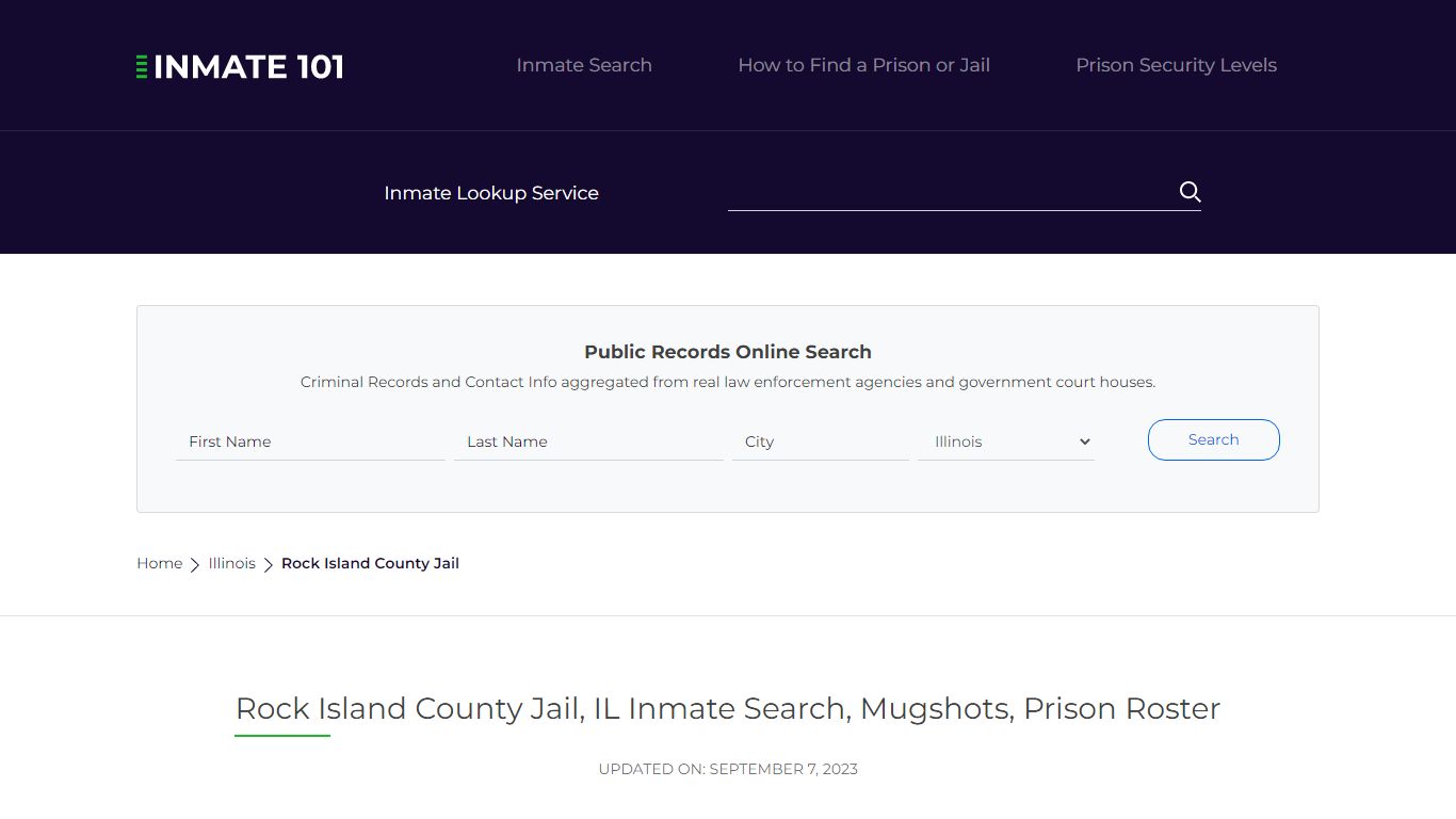 Rock Island County Jail, IL Inmate Search, Mugshots, Prison Roster ...